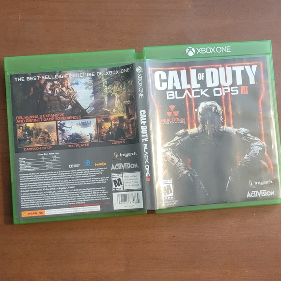 Used Microsoft XBOX ONE Call of Duty Black Ops III COD w/Nuketown Bonus Map - Picture 6 of 6